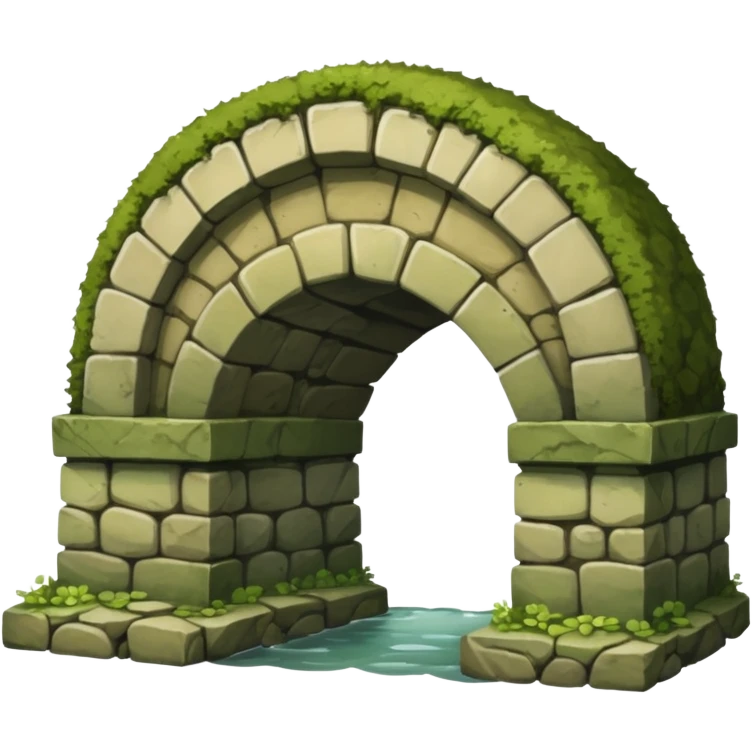a simple rustic stone bridge emoji