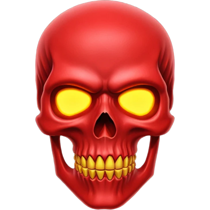 red skull ios emoji