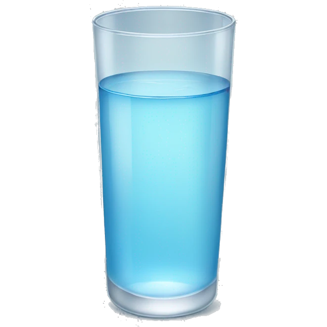 Glass of water emoji