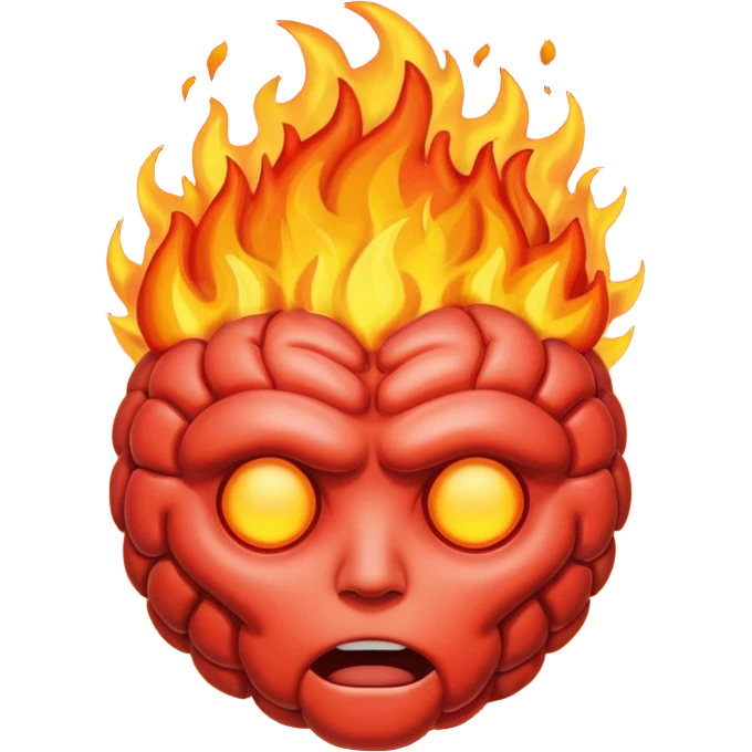 brain on fire  emoji