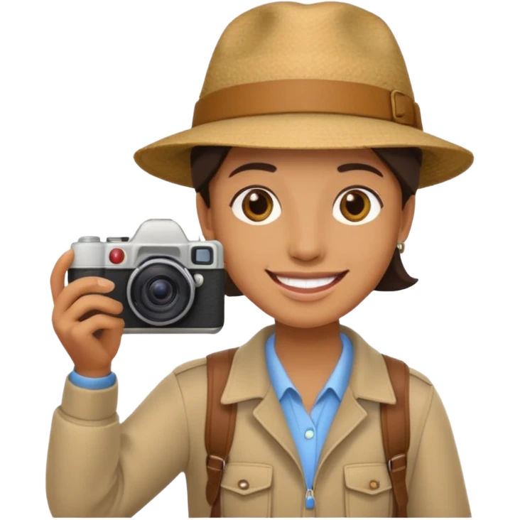 Tourist Taking Photo emoji