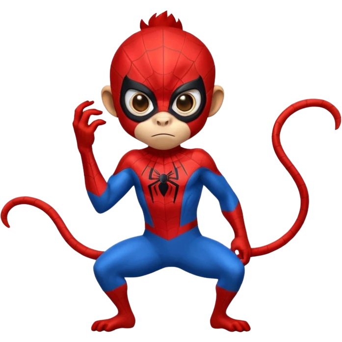 A Spider-Man monkey emoji