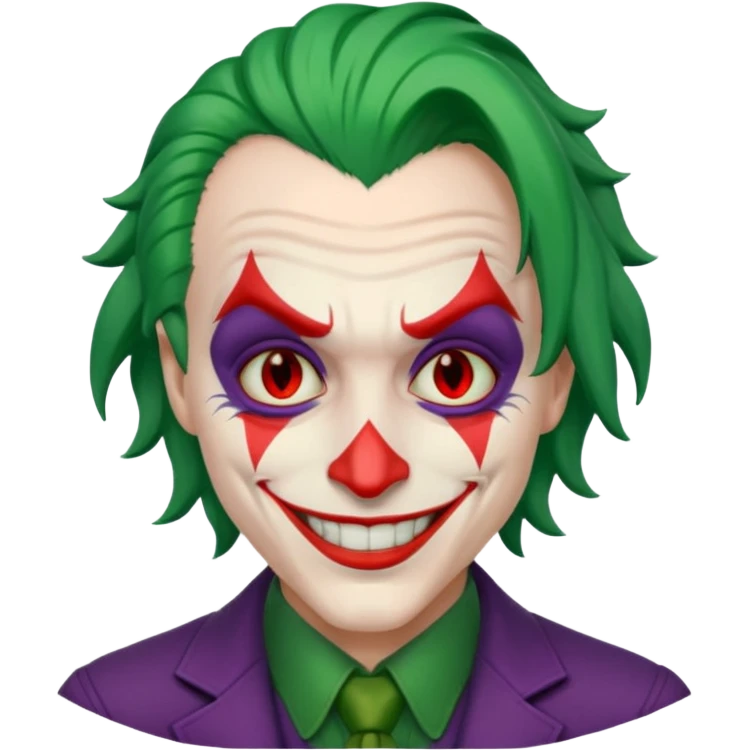 Joker ki souris avec des yeux rouge emoji