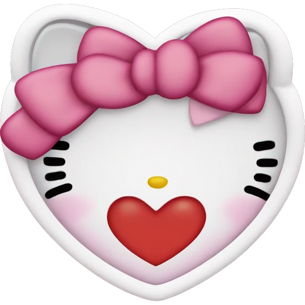 hello kitty heart emoji