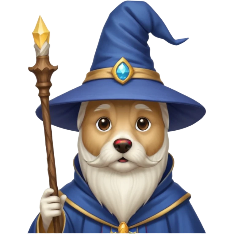 Dog wizard emoji