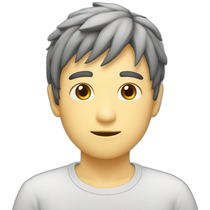 赤いタコのような頭の男 emoji