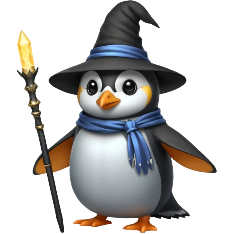 Penguin Wizard emoji