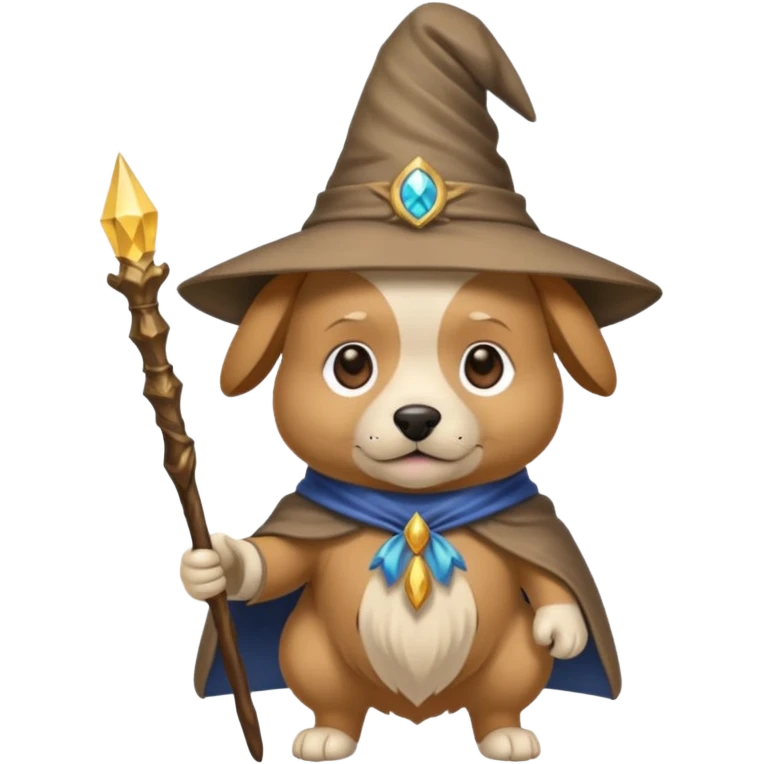Dog wizard emoji
