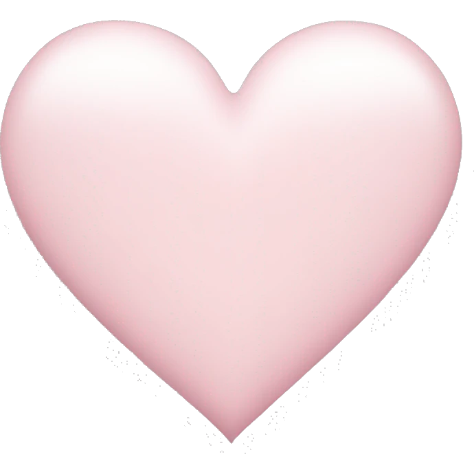 Light pink heart emoji