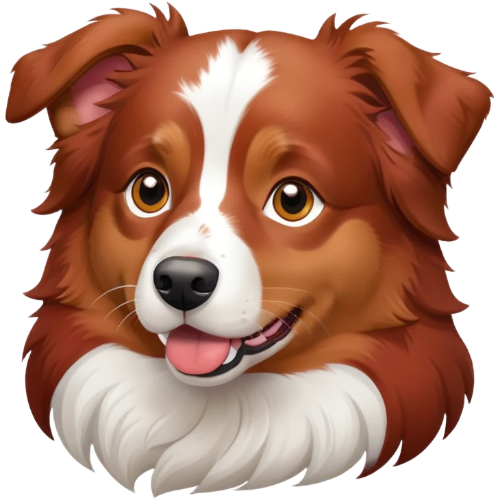 Red tri Aussie no white  emoji