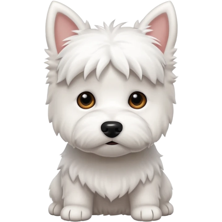 Tiny westie dog emoji