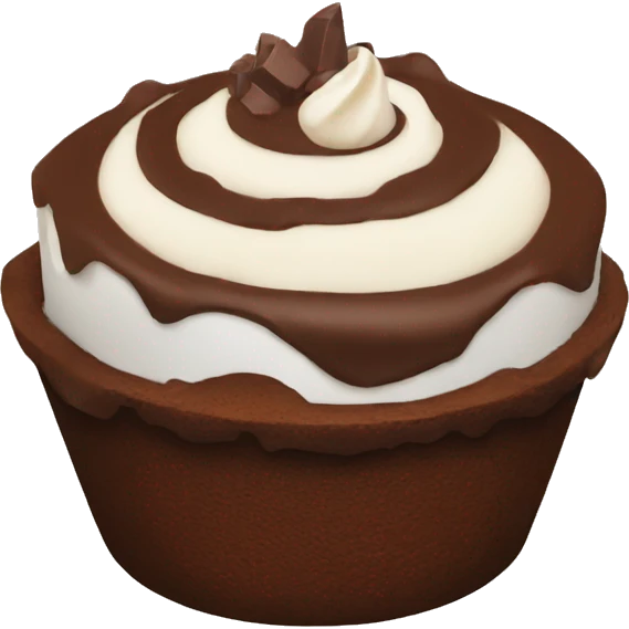 chocolate cake cup emoji