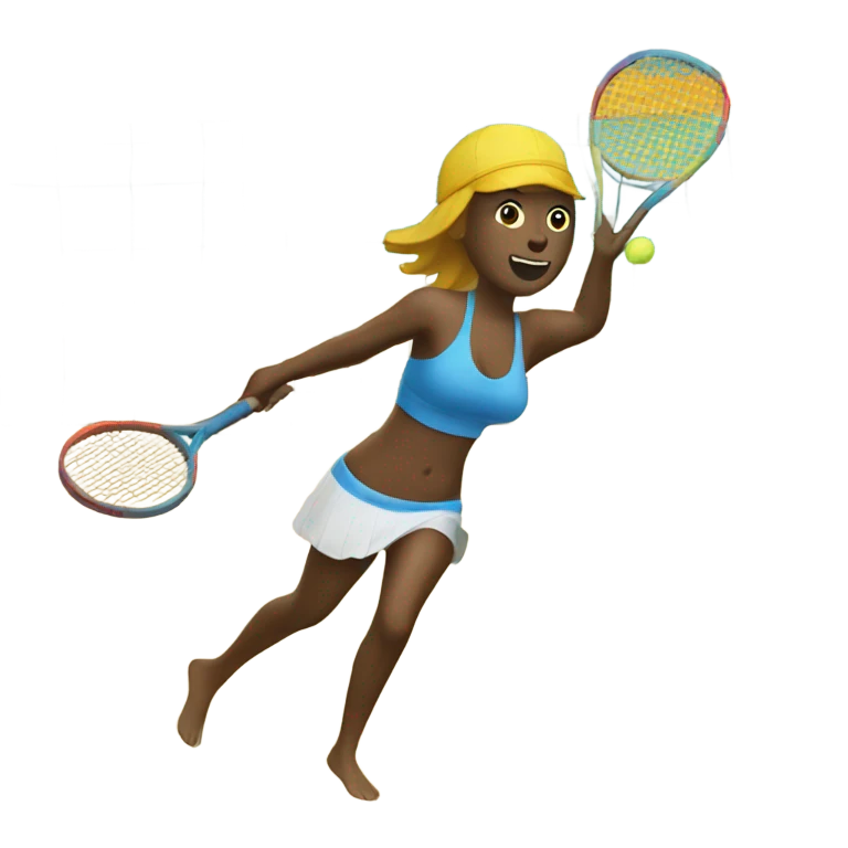 beach tennis emoji