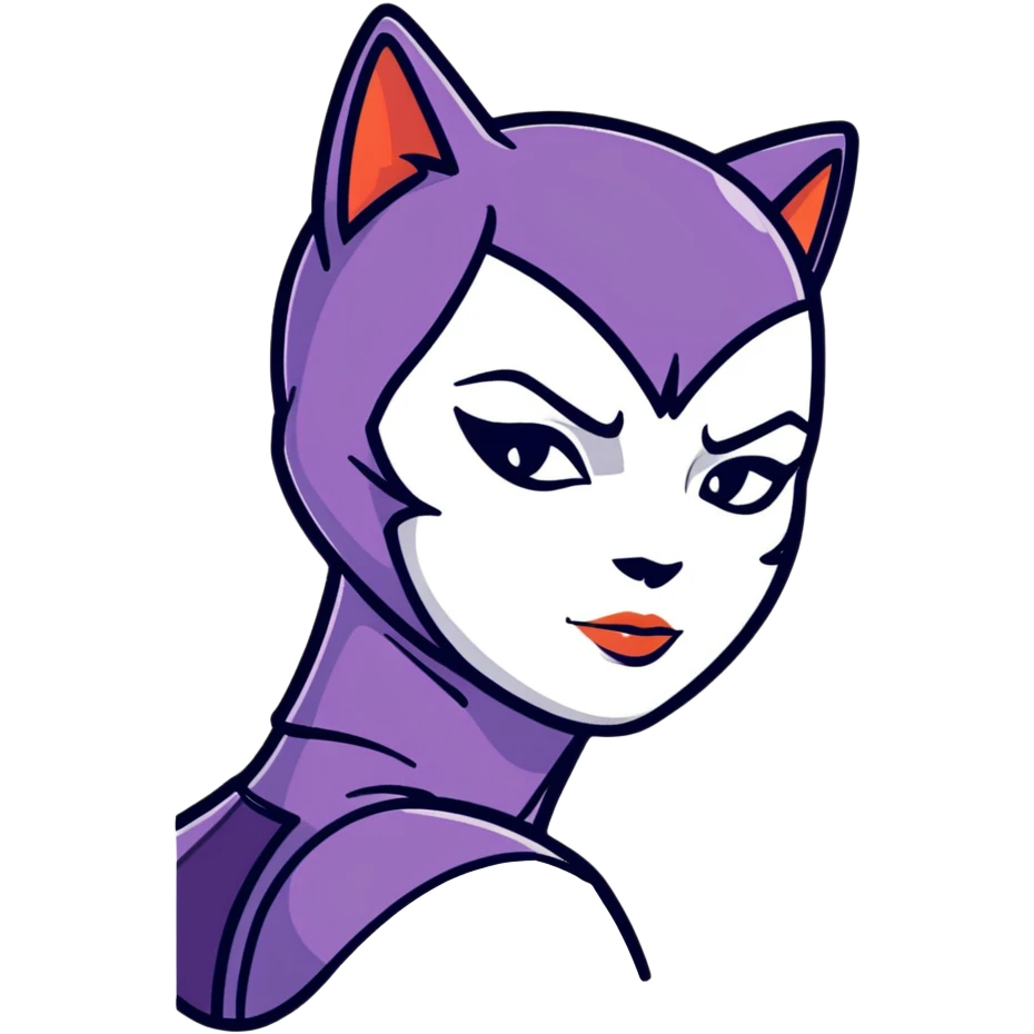 Catwoman face emoji