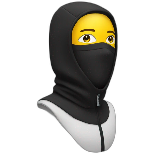 Skimask black emoji