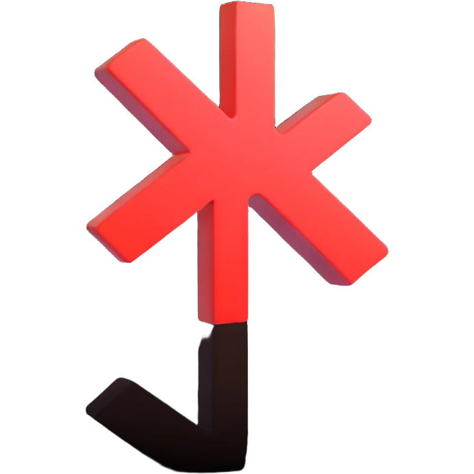 plus sign with 3D effect emoji