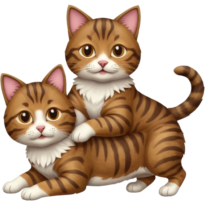 Cat on a dog emoji