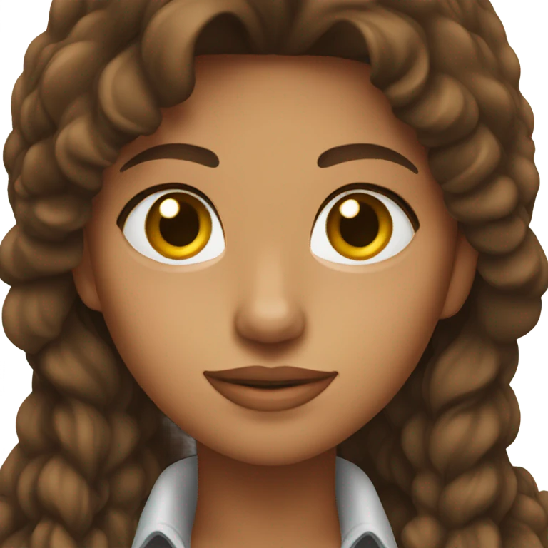 brunette brown eyes cowgirl  emoji