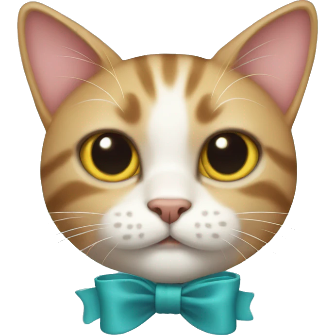 Cat with bow emoji