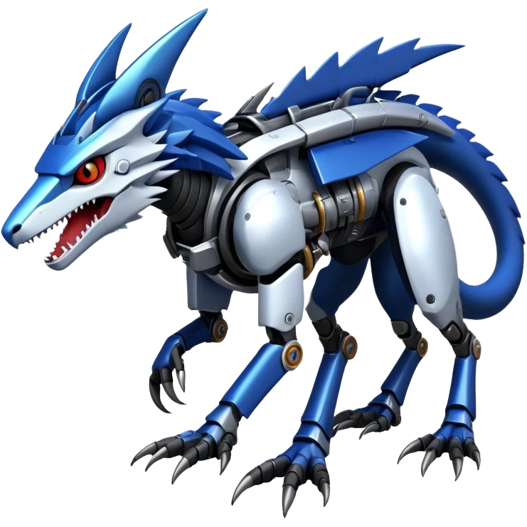 Edgy Futuristic Mechanical Sergal-raptor-nargacuga-vernid emoji