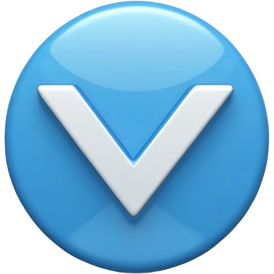 Checkmark blue emoji