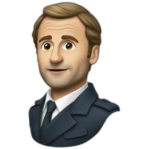 Macron as mackerel emoji