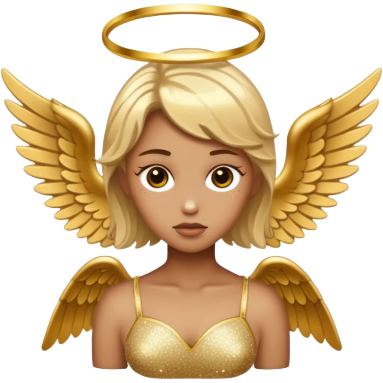 glitter fallen angel emoji