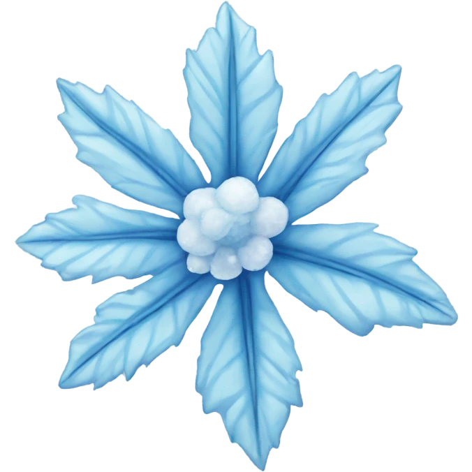 Ice flower emoji