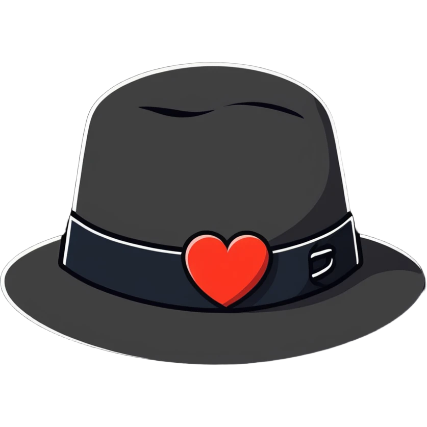 Heart hat emoji
