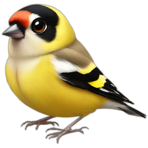 goldfinch big eyed emoji