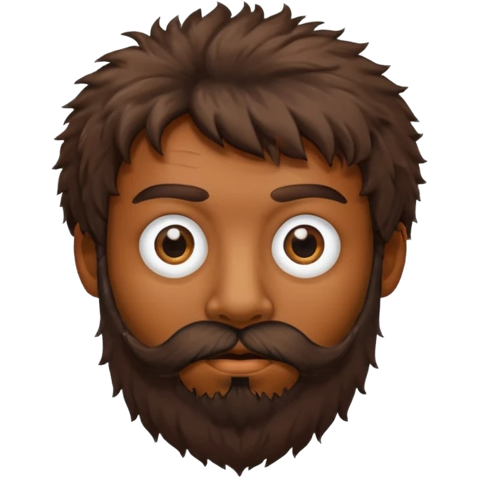 Very hairy man with one eye emoji