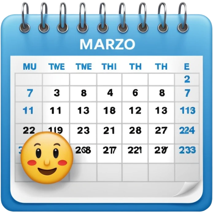 27 MARZO, calendar emoji
