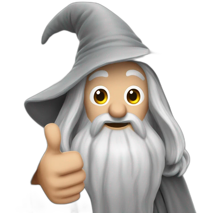 Gandalf the gray thumbs up emoji