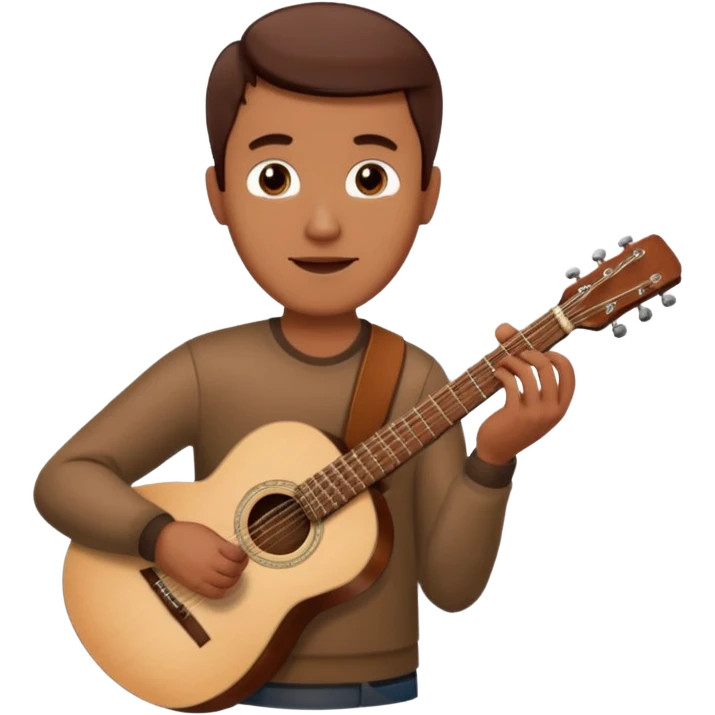 man holding guitar emoji