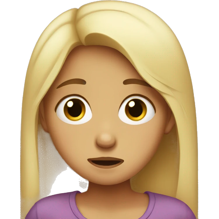 girl crying emoji