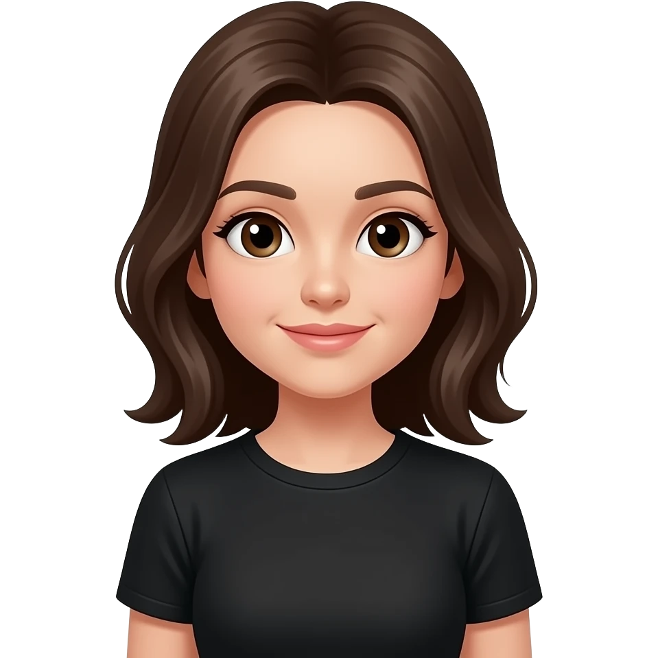 Black tshrt girl emoji
