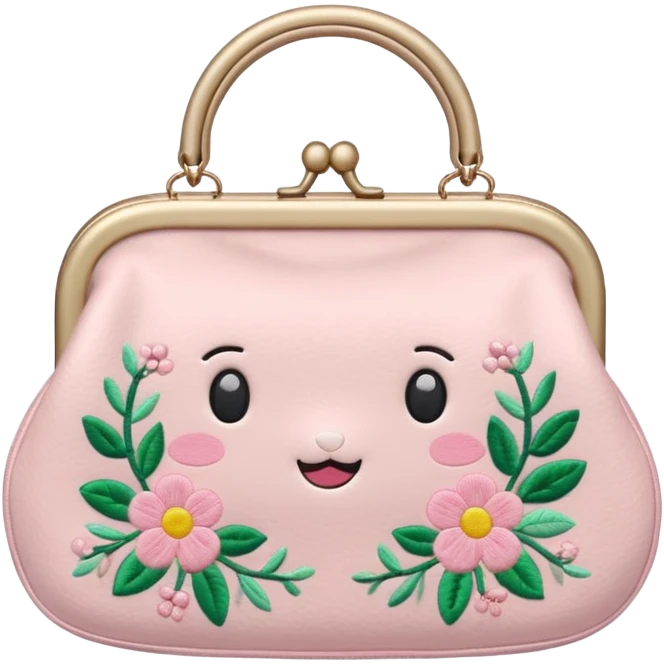 Light pink kawaii purse emoji