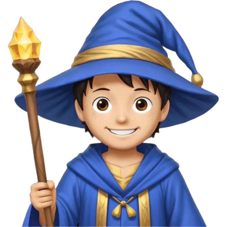 luffy one piece Wizard emoji