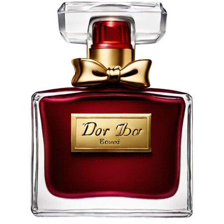Dark red Dior parfum  emoji