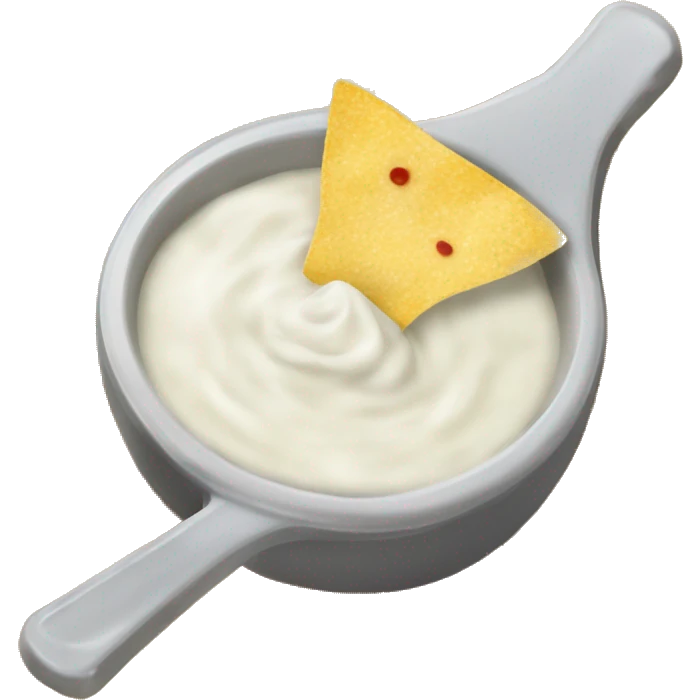Ranch dressing and tortilla chips  emoji