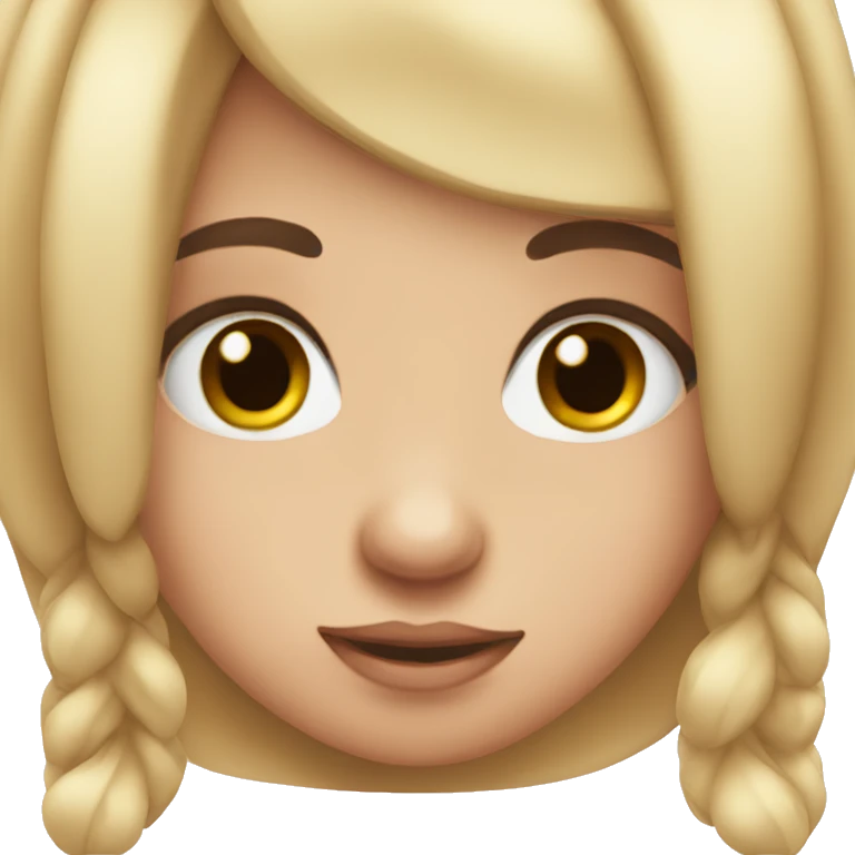 Cute girl with eyelashes rolling eyes emoji