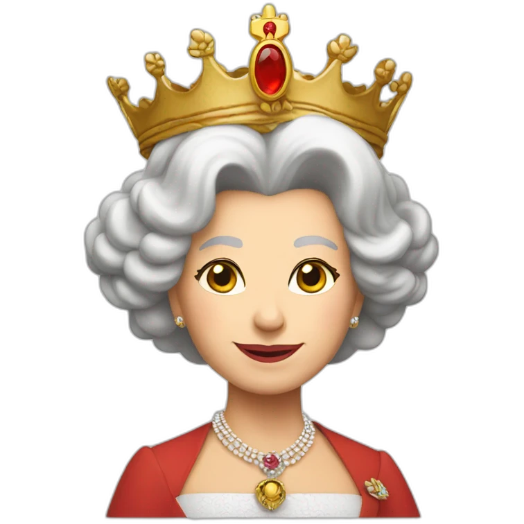 queen Elizabeth rising like a phoenix emoji