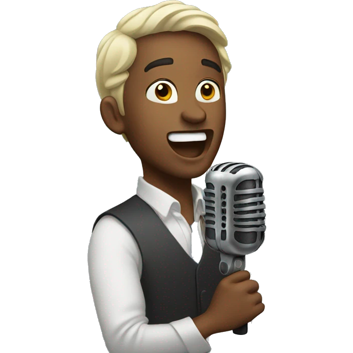 singing emoji
