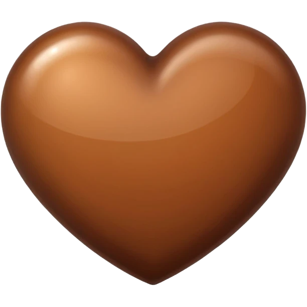 Brown heart emoji