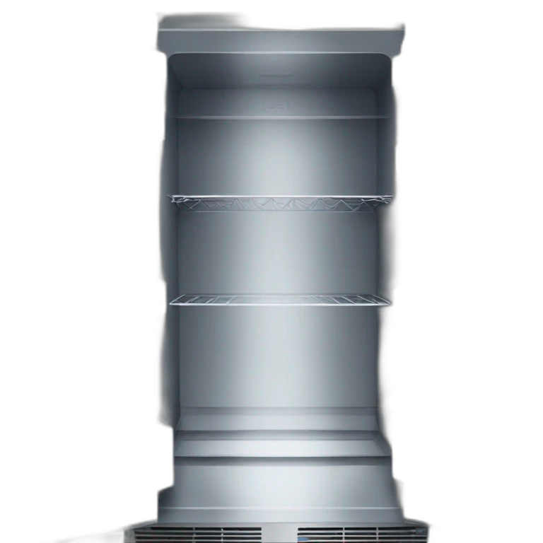 empty silver refrigerator emoji