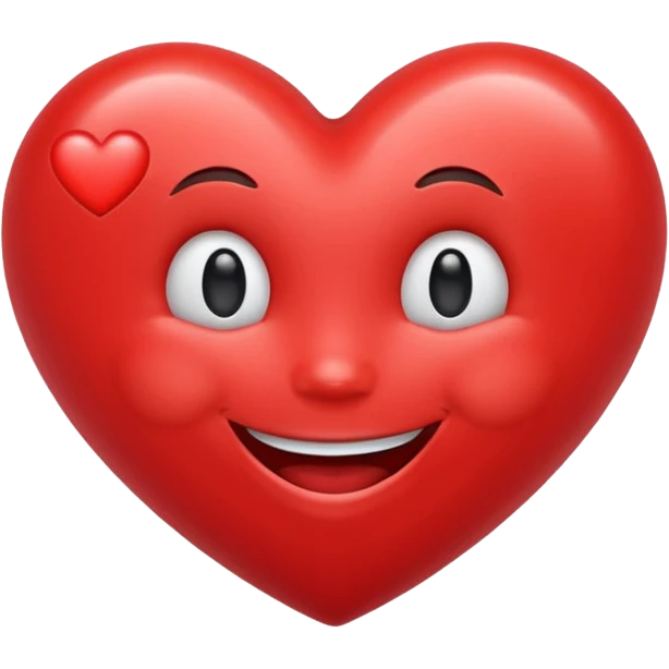 Laugh with red heart emoji