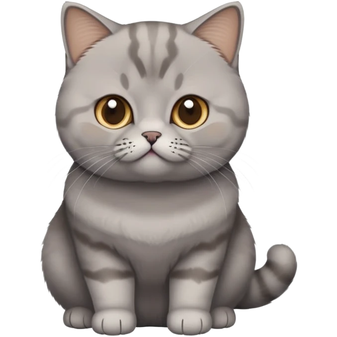 British Shorthair Grey Light Brown emoji
