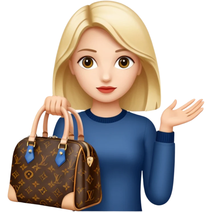 girl with louis vuitton bag  emoji