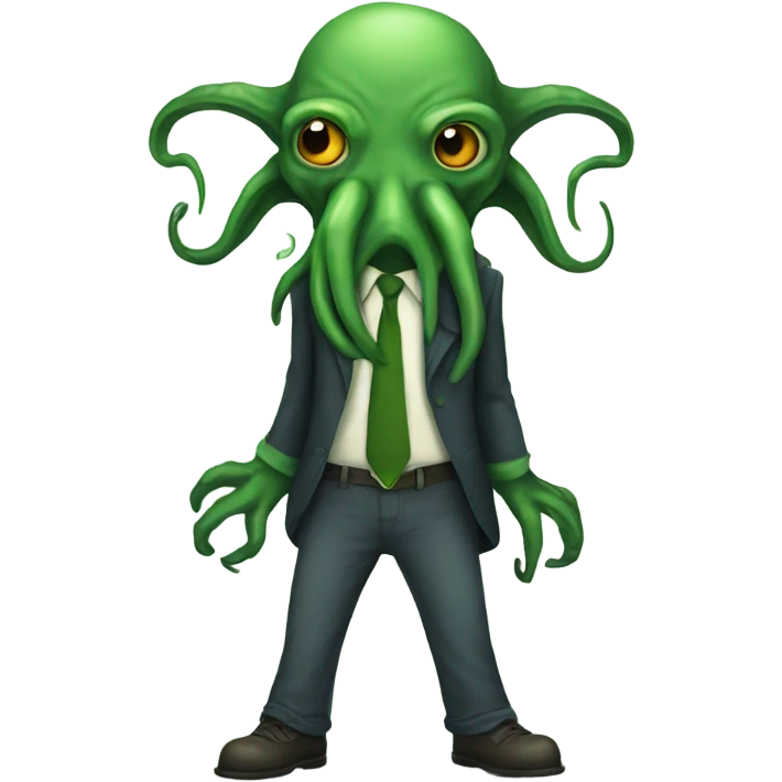 Cthulhu with pants emoji