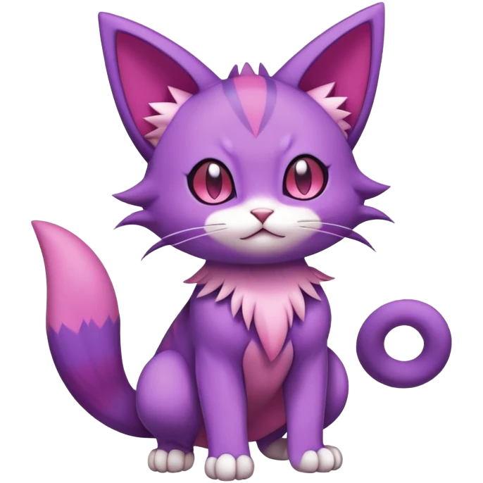 Purrloin-Skitty-Pokémon-Fakémon-hybrid-creature (full body) emoji